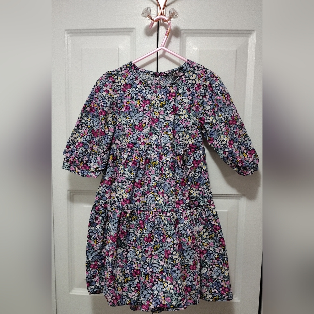 George Floral Printed Tiered Ruffle Dress Girl 4